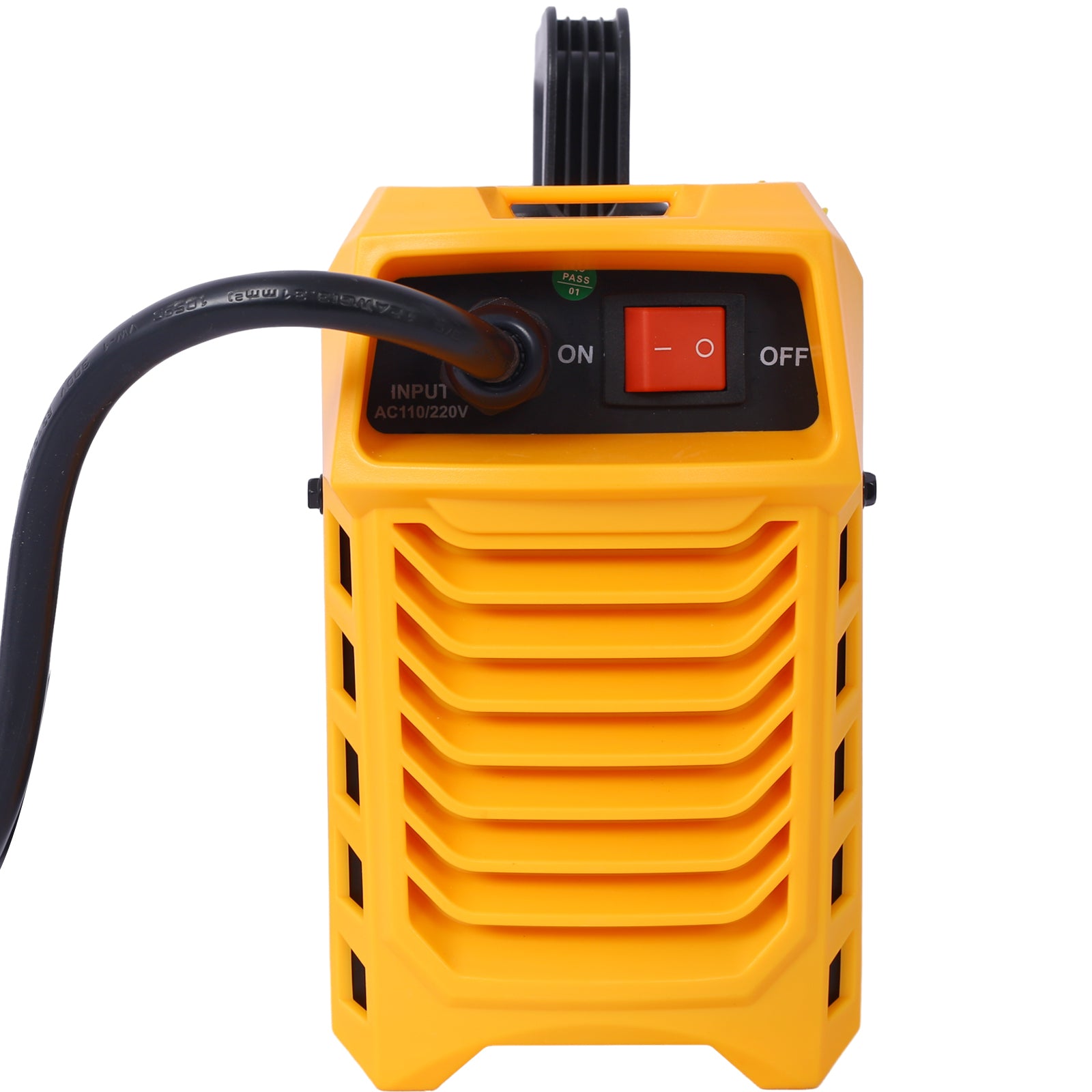 110/220V MMA Welder, 180A Stick ARC Welding Machine IGBT Inverter Digital Display LCD Hot Start Welder with Electrode Holder, Work Clamp, Input Power Adapter Cable Dual Voltage DC