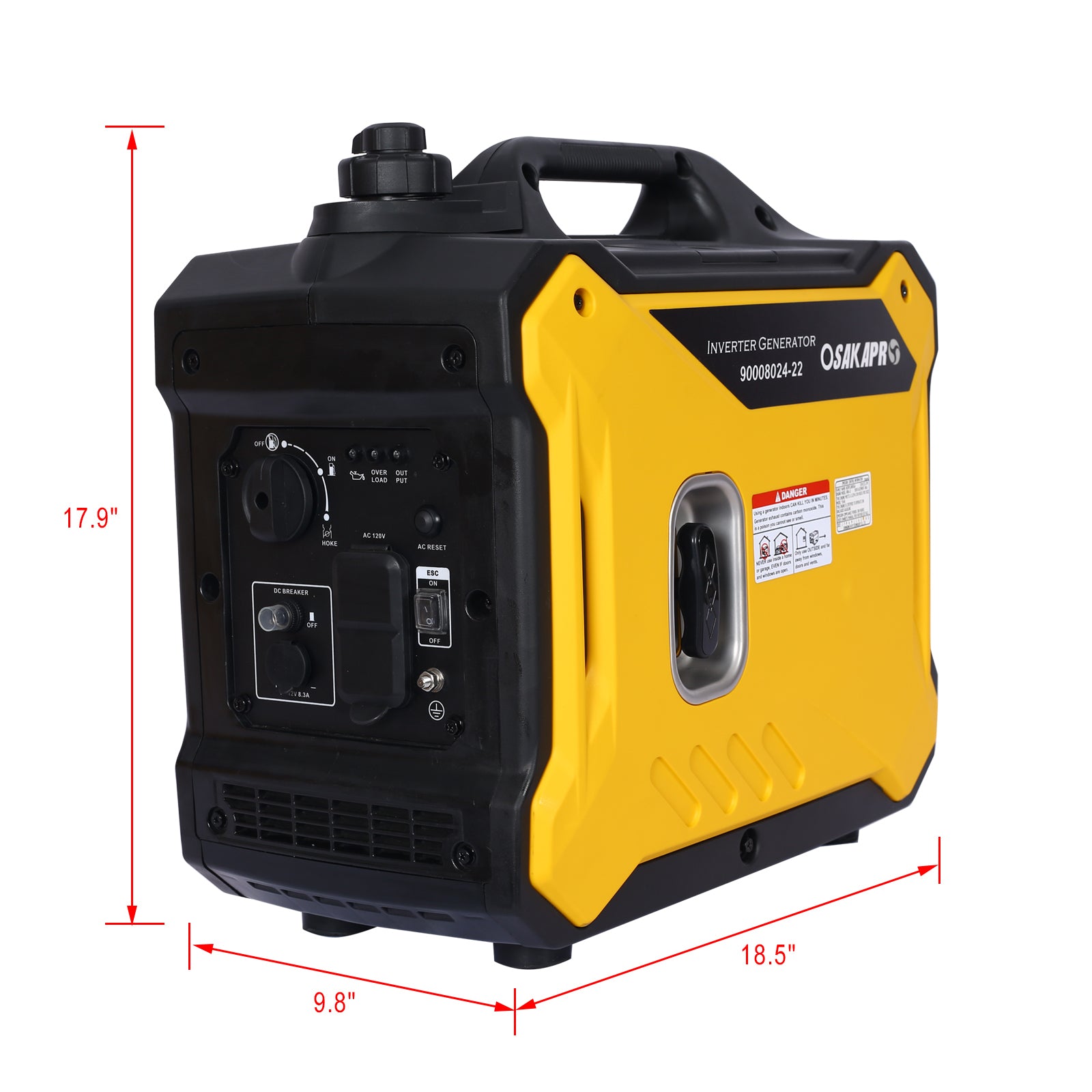 Super quiet Inverter Generator 2000w portable generator, 79.7cc ultra light EPA compliant