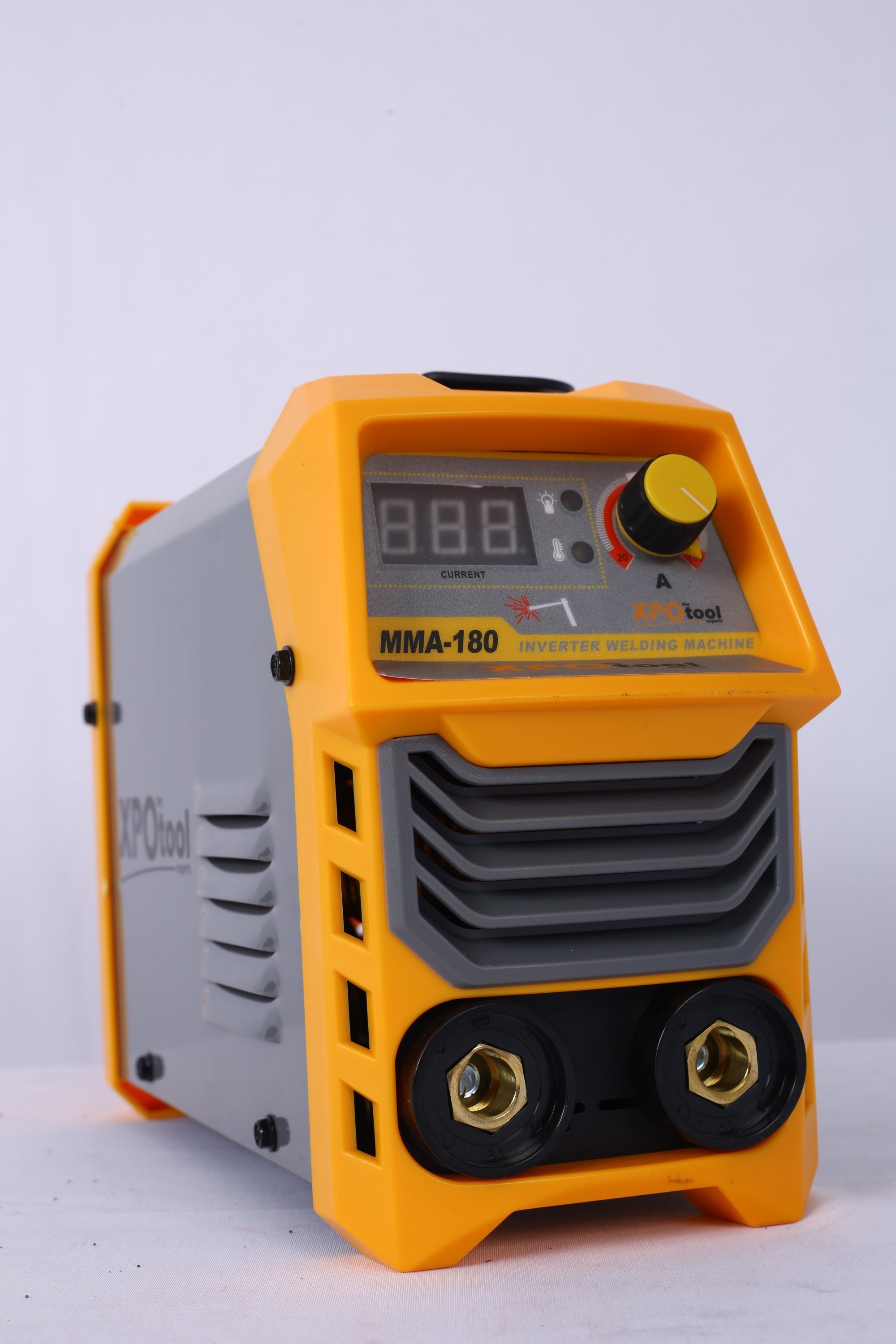 110/220V MMA Welder, 180A Stick ARC Welding Machine IGBT Inverter Digital Display LCD Hot Start Welder with Electrode Holder, Work Clamp, Input Power Adapter Cable Dual Voltage DC