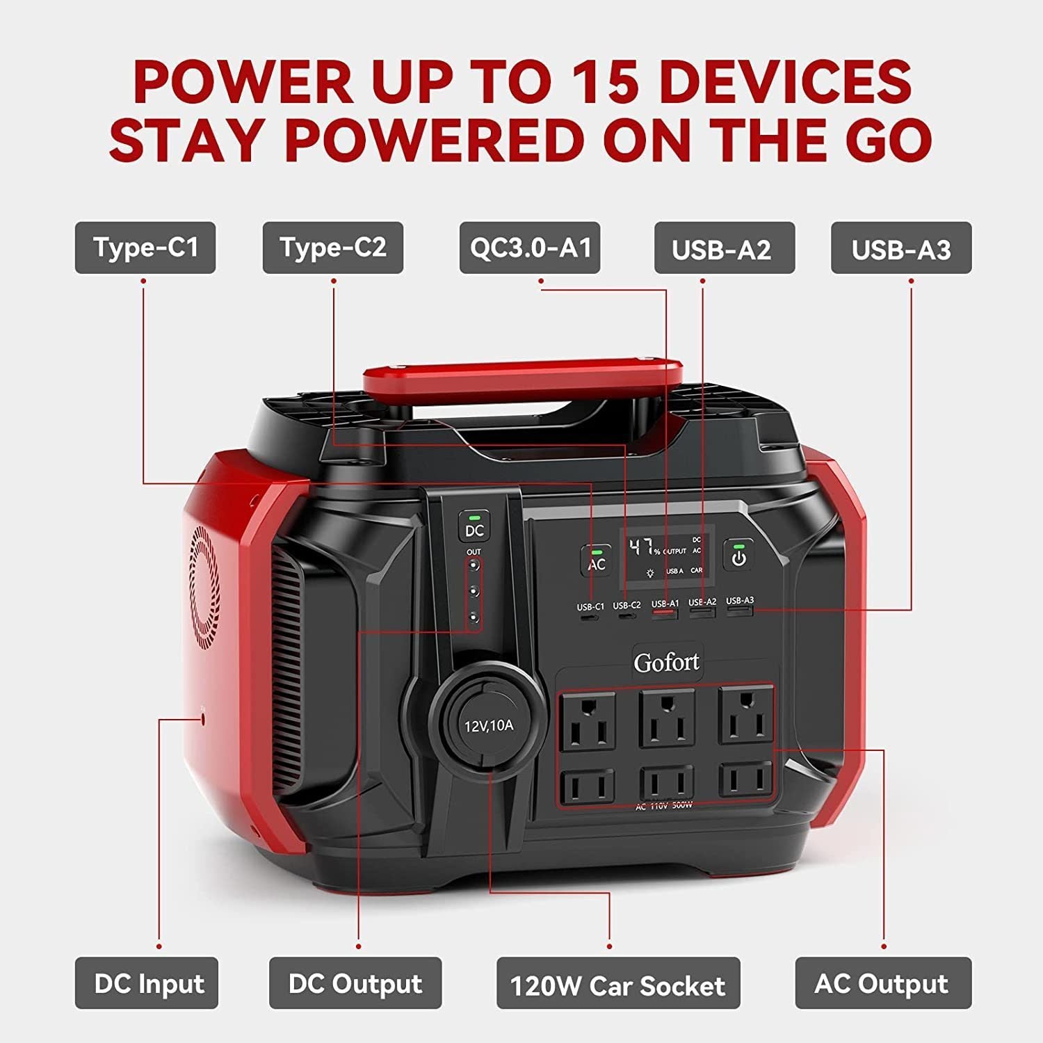 500W Portable Power Station