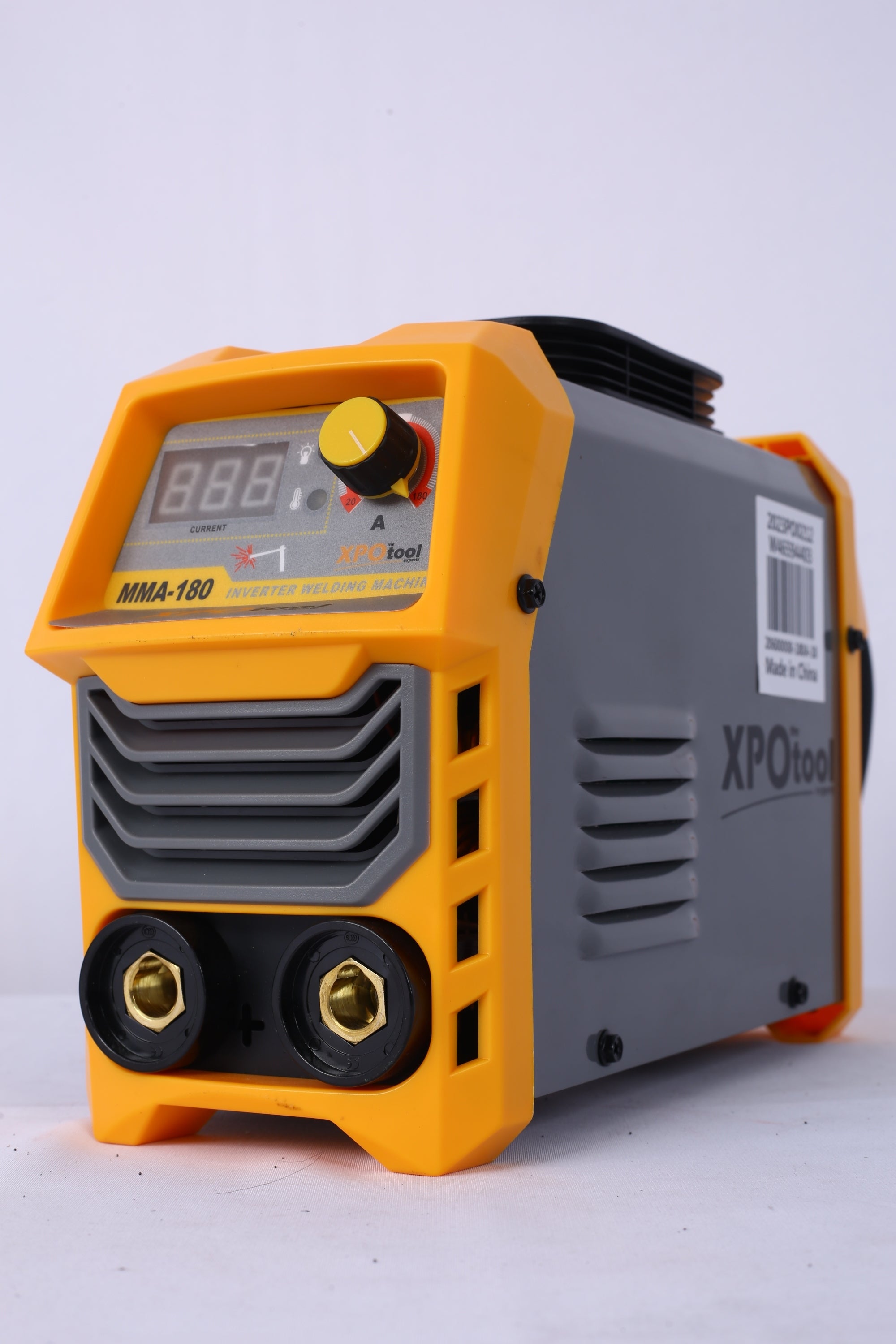 110/220V MMA Welder, 180A Stick ARC Welding Machine IGBT Inverter Digital Display LCD Hot Start Welder with Electrode Holder, Work Clamp, Input Power Adapter Cable Dual Voltage DC