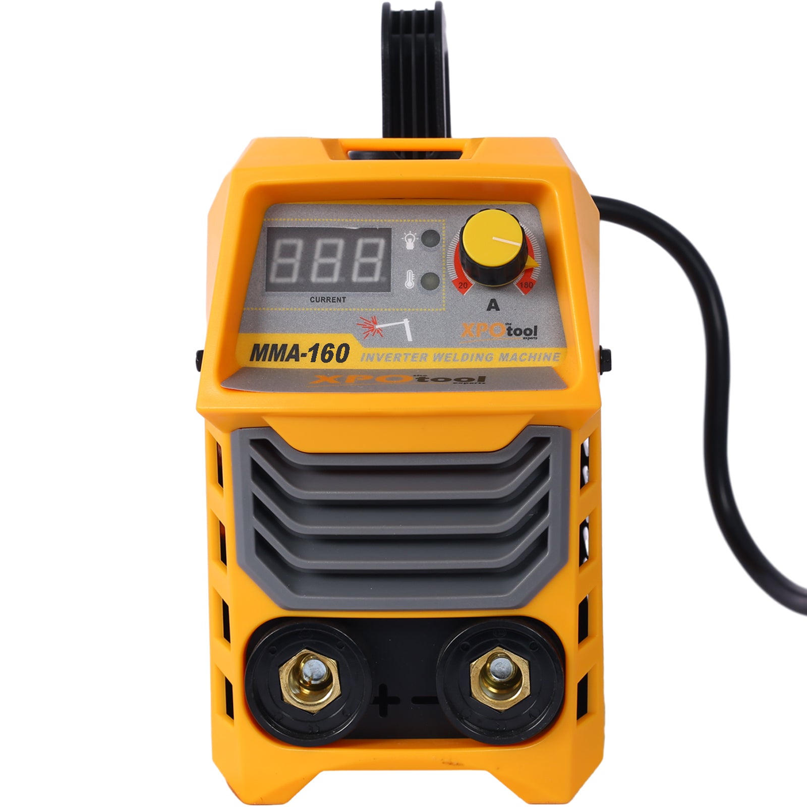 110/220V MMA Welder, 160A Stick ARC Welding Machine IGBT Inverter Digital Display LCD Hot Start Welder with Electrode Holder, Work Clamp, Input Power Adapter Cable Dual Voltage DC