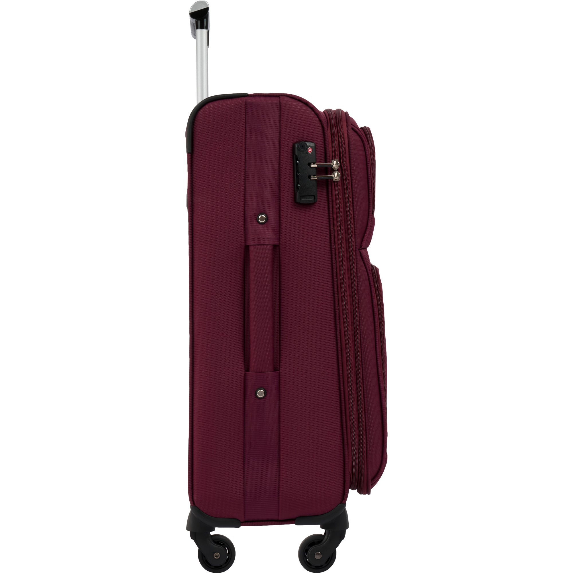 Softside Luggage Expandable 3 Piece Set Suitcase Upright Spinner Softshell Lightweight Luggage Travel Set