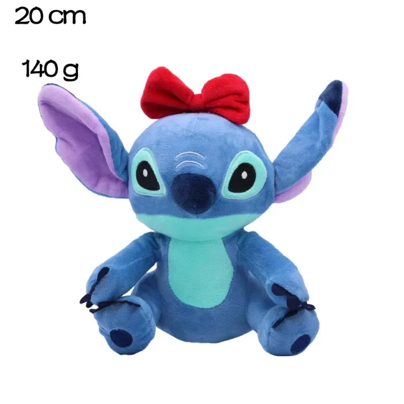 Genuine Disney Stitch 20-25CM Plush Toy Anime Lilo & Stitch Stuffed Toys Kawaii Cartoon Cute Pillow Doll Toys Kids Birthday Gift