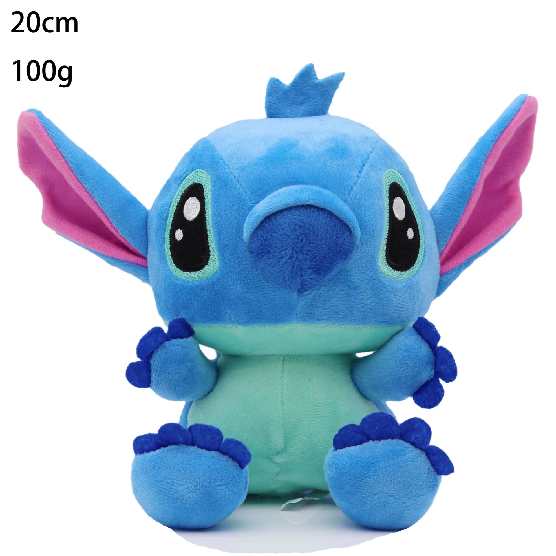 Genuine Disney Stitch 20-25CM Plush Toy Anime Lilo & Stitch Stuffed Toys Kawaii Cartoon Cute Pillow Doll Toys Kids Birthday Gift