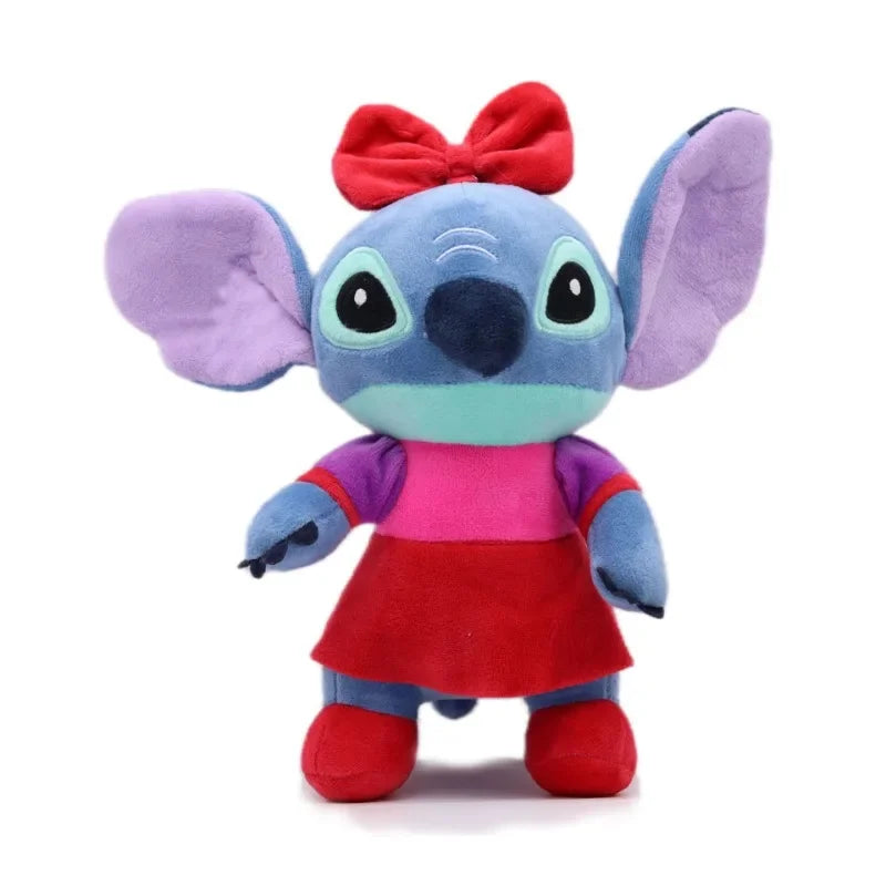 Genuine Disney Stitch 20-25CM Plush Toy Anime Lilo & Stitch Stuffed Toys Kawaii Cartoon Cute Pillow Doll Toys Kids Birthday Gift