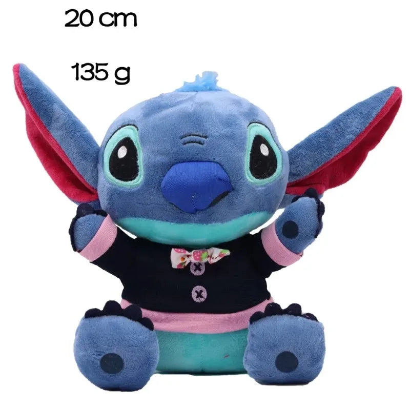 Genuine Disney Stitch 20-25CM Plush Toy Anime Lilo & Stitch Stuffed Toys Kawaii Cartoon Cute Pillow Doll Toys Kids Birthday Gift