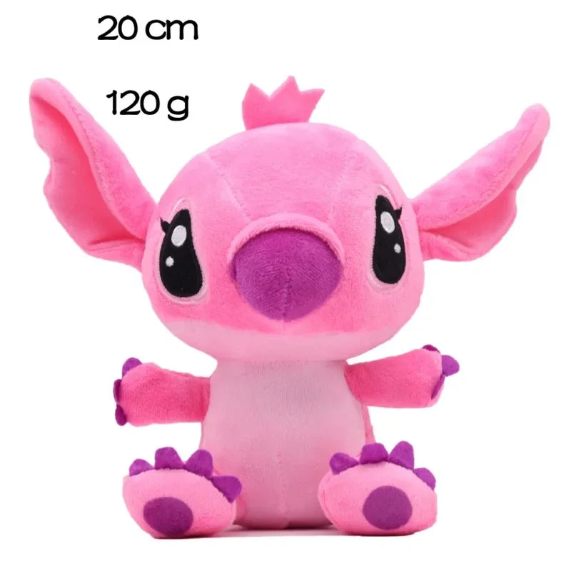 Genuine Disney Stitch 20-25CM Plush Toy Anime Lilo & Stitch Stuffed Toys Kawaii Cartoon Cute Pillow Doll Toys Kids Birthday Gift