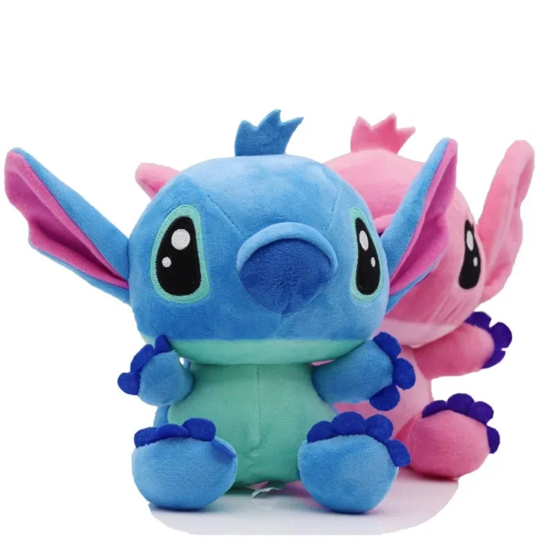 Genuine Disney Stitch 20-25CM Plush Toy Anime Lilo & Stitch Stuffed Toys Kawaii Cartoon Cute Pillow Doll Toys Kids Birthday Gift