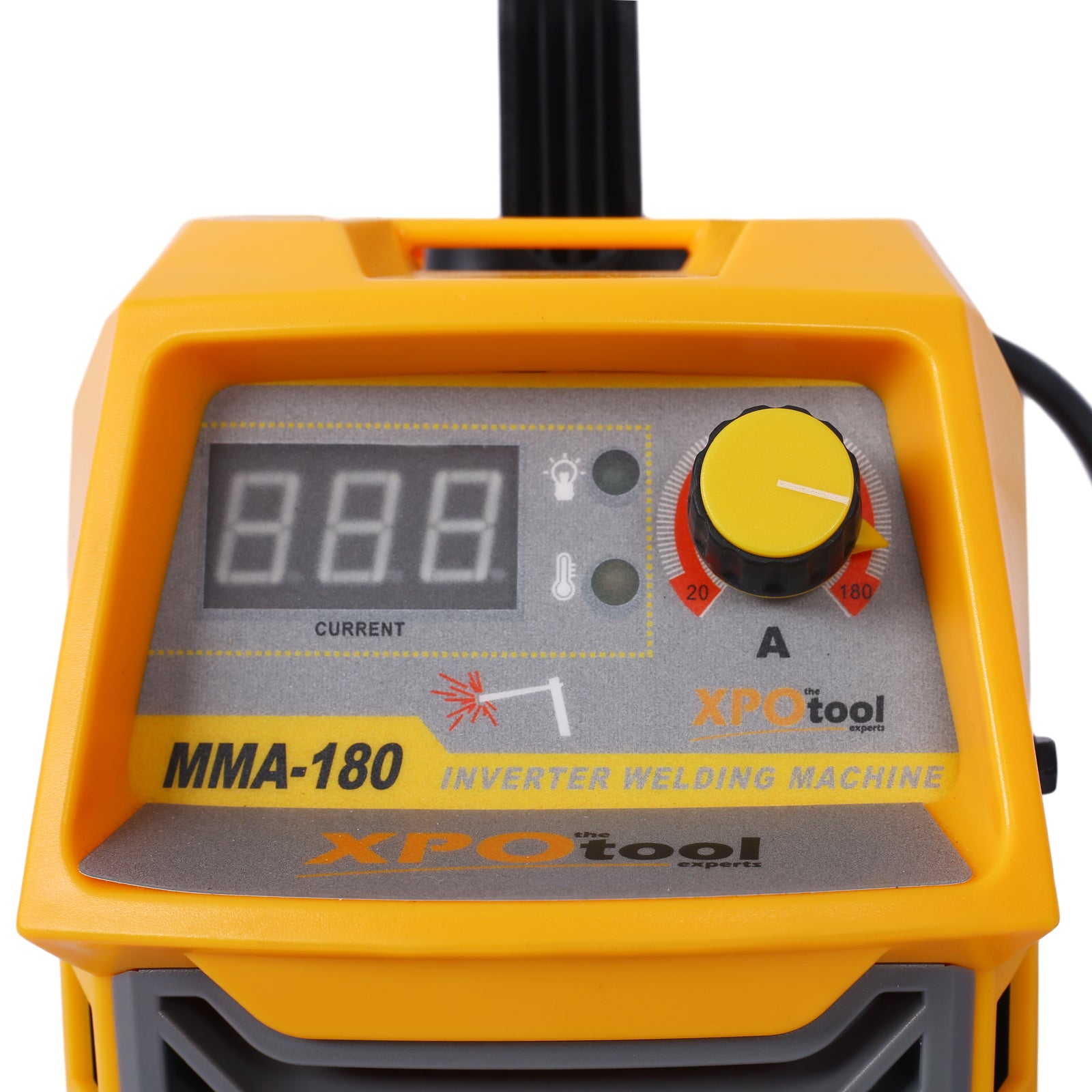 110/220V MMA Welder, 180A Stick ARC Welding Machine IGBT Inverter Digital Display LCD Hot Start Welder with Electrode Holder, Work Clamp, Input Power Adapter Cable Dual Voltage DC