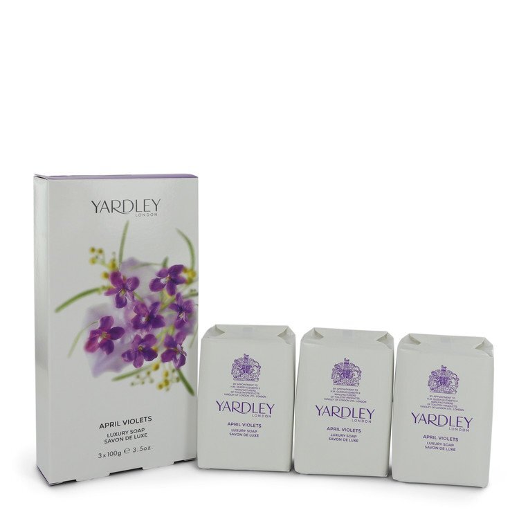 April Violets by Yardley London 3 x 3.5 oz Soap 3.5 oz Women