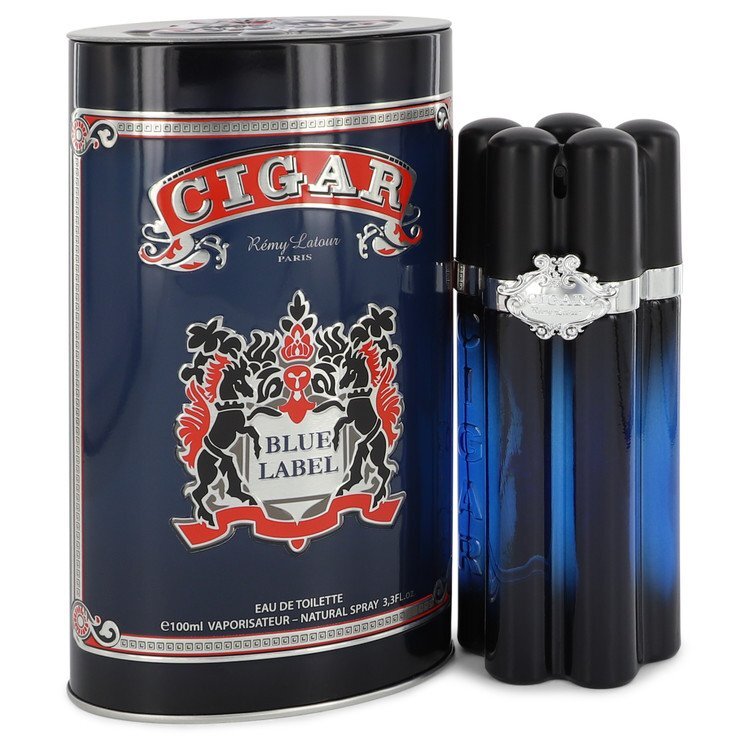 Cigar Blue Label by Remy Latour Eau De Toilette Spray 3.3 oz Men