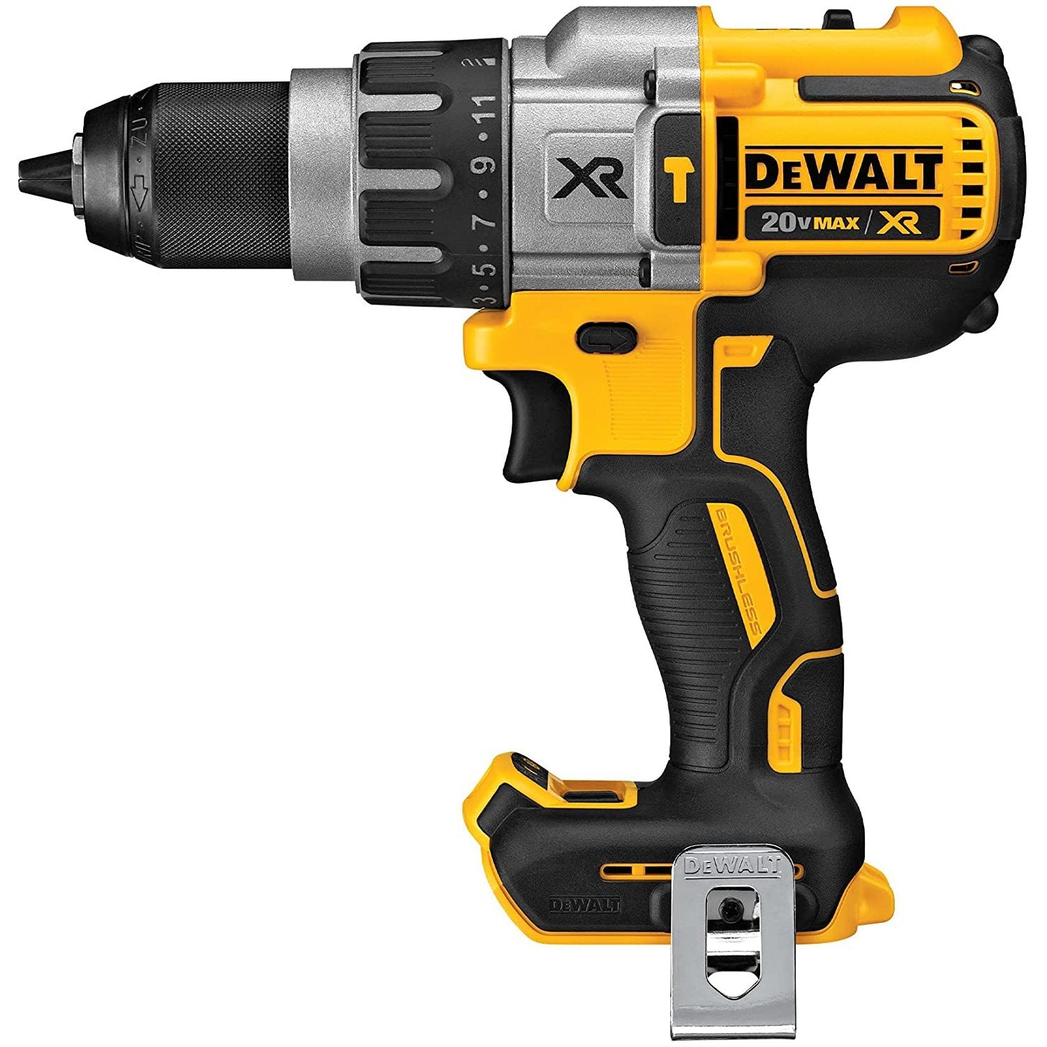 DEWALT 20V MAX XR Hammer Drill, Brushless, 3-Speed, Tool Only DCD996B