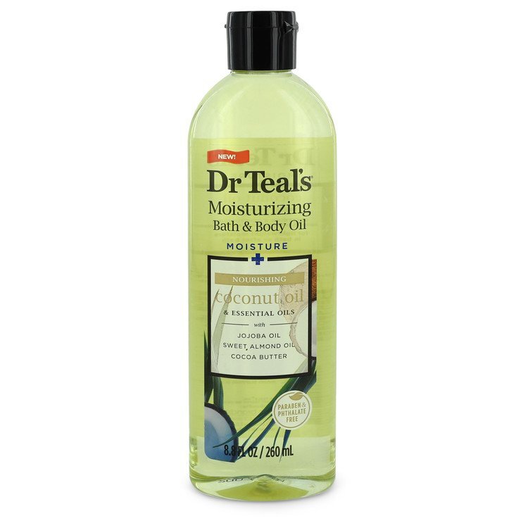Dr Teal's Moisturizing Bath & Body Oil by Dr Teal's Nourishing Coconut Oil with Essensial Oils Jojoba Oil Sweet Almond Oil and Cocoa Butter 8.8 oz Women