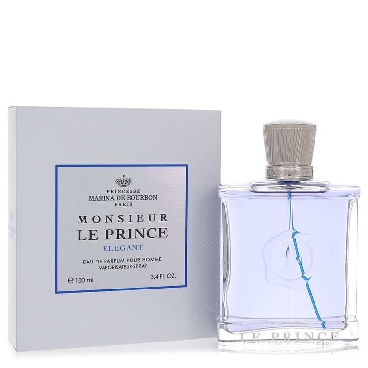 Monsieur Le Prince Elegant by Marina De Bourbon Eau De Parfum Spray 3.4 oz Men