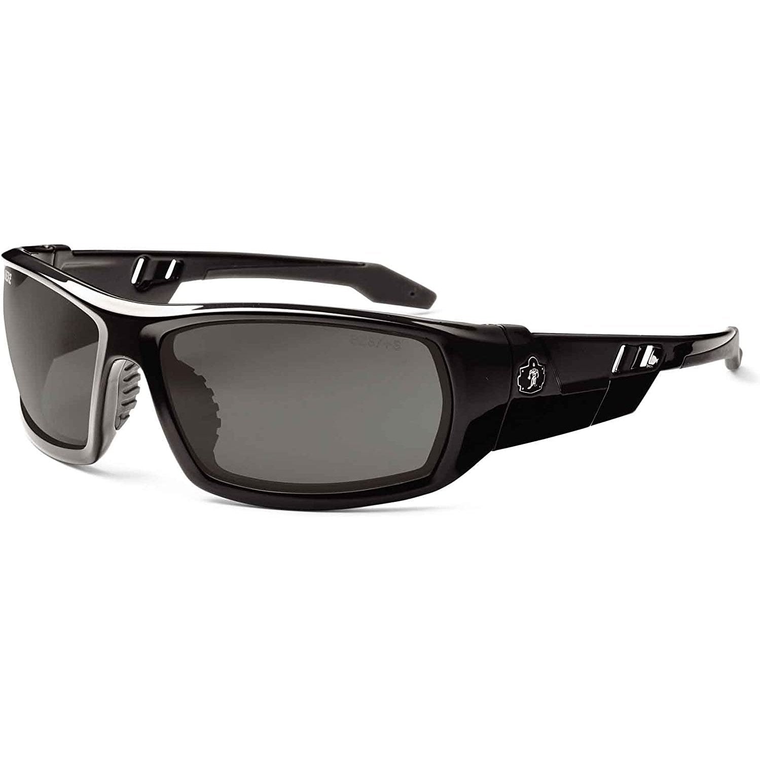 Skullerz Odin Polarized Safety Sunglasses - Black Frame, Copper Lens