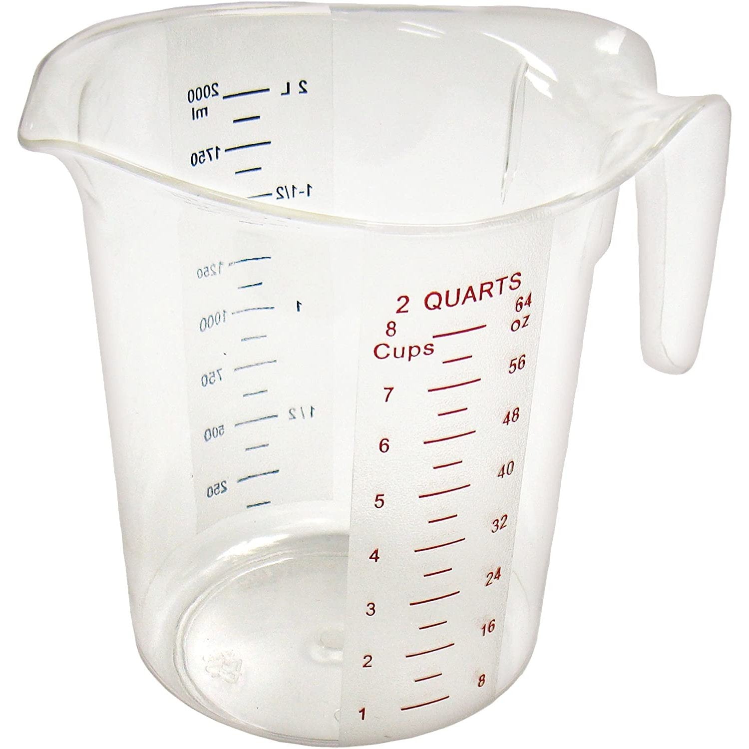 Winco Measuring Cup, Polycarbonate, 4-Quart, Clear
