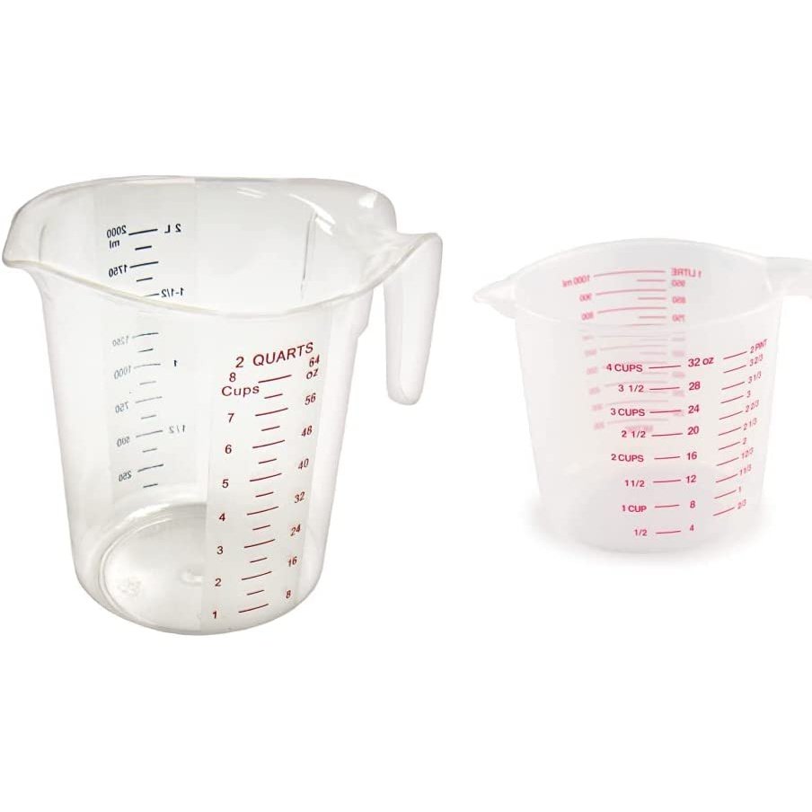 Winco Measuring Cup, Polycarbonate, 4-Quart, Clear