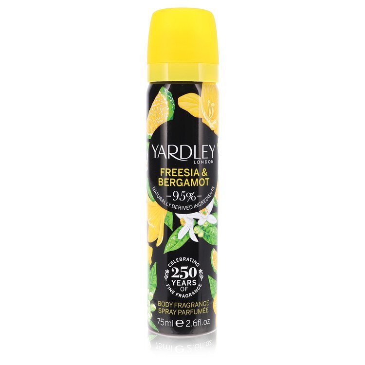 Yardley Freesia & Bergamot by Yardley London Body Fragrance Spray 2.6 oz Women
